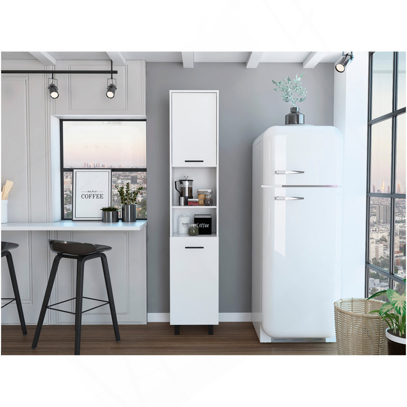 Garde-manger rectangulaire à 2 tablettes Thorndike - blanc, Blanc