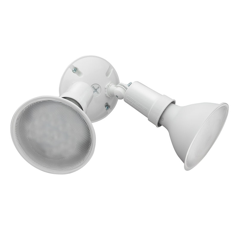 Projecteur extérieur de sécurité à 2 lumières DEL