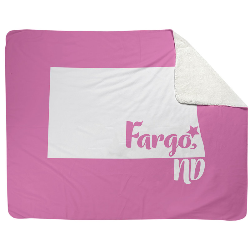 Jeté north dakota polaire, l 52,5 po x L 62,5 po, Rose