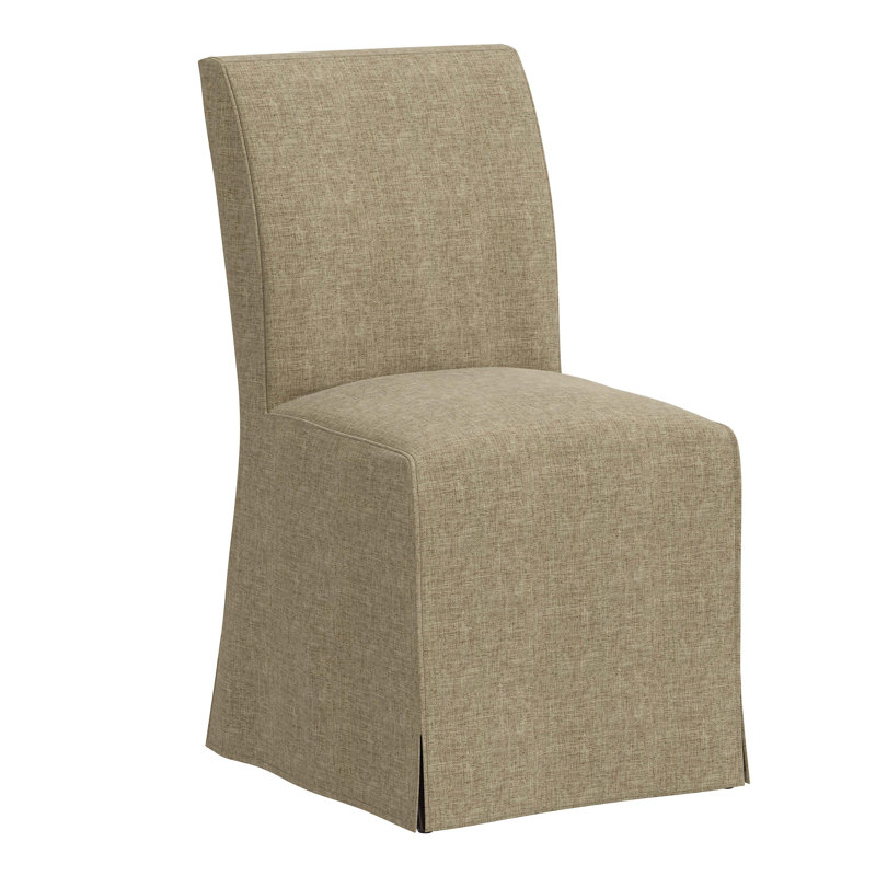 Sumatra Upholstered Parsons Chair, Zuma Natural Textured Linen