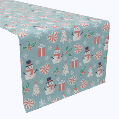 Egli  Table Runner, 100% Cotton, Merry Holiday Designs
