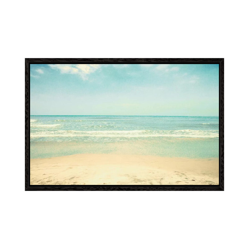 Caribbean Beach by Caroline Mint - Print on Canvas, Black Framed, 66.04 cm H x 45.72 cm W