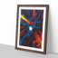 Moon Through the Trees Abstract Art - Picture Frame Painting Print-55610261-55610258