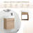 16.8'' Single Bathroom Vanity with Ceramic Top-337097769