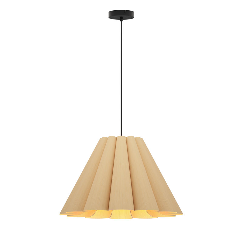 Luminaire suspendu moyen Lora 56, Cendré, H 14,3 po x l 22,8 po x P 22,8 po