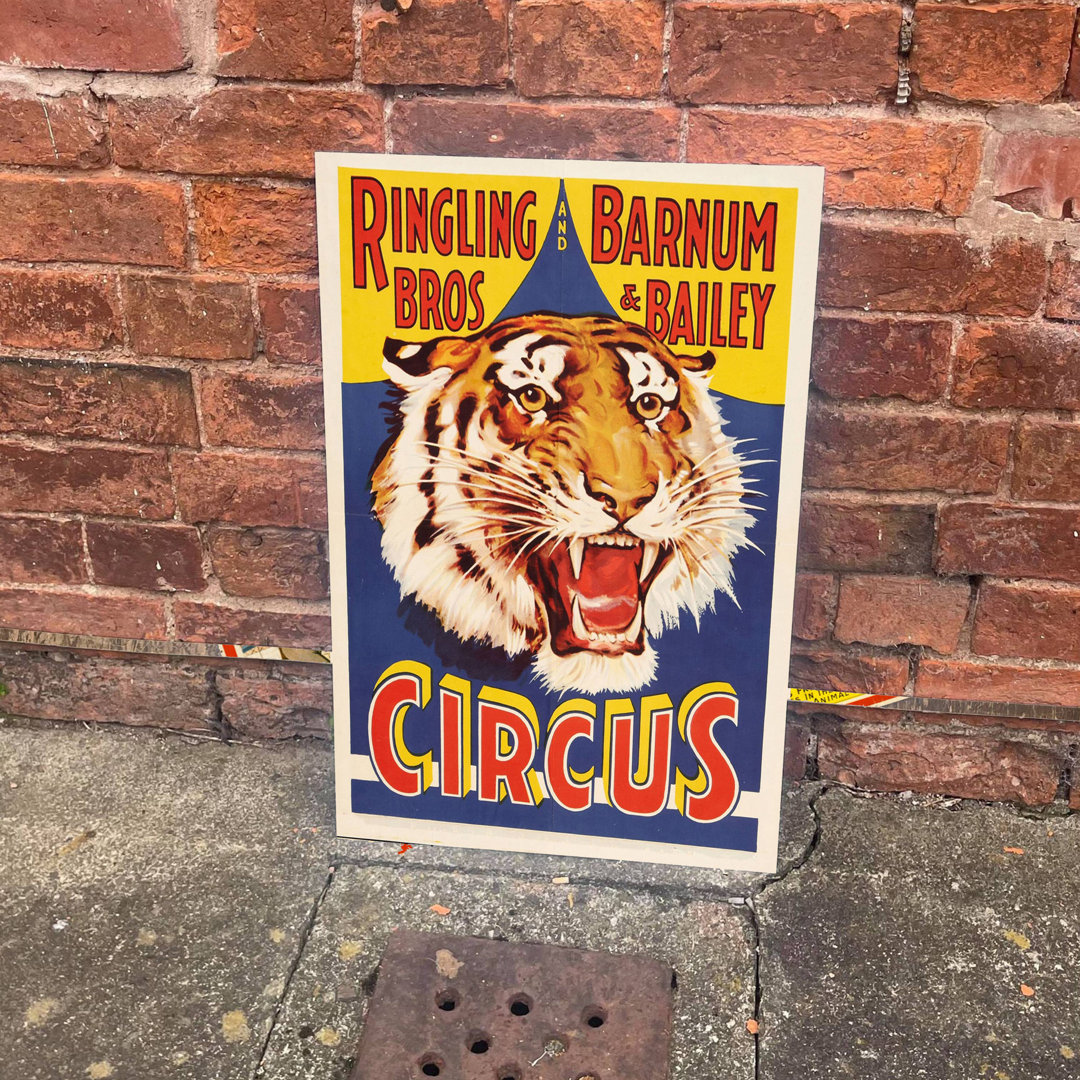 Wanddekoration Circus Tiger Tingling Bros