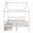 House Platform Bed with Two Drawers-197082944