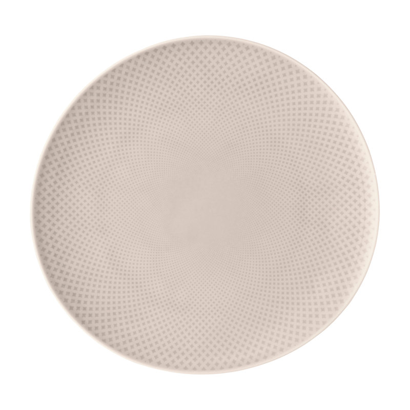 Junto Porcelain China Platter, Soft Shell