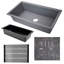 Plymouth 33.75'' L Single Basin Kitchen Sink-1638745071