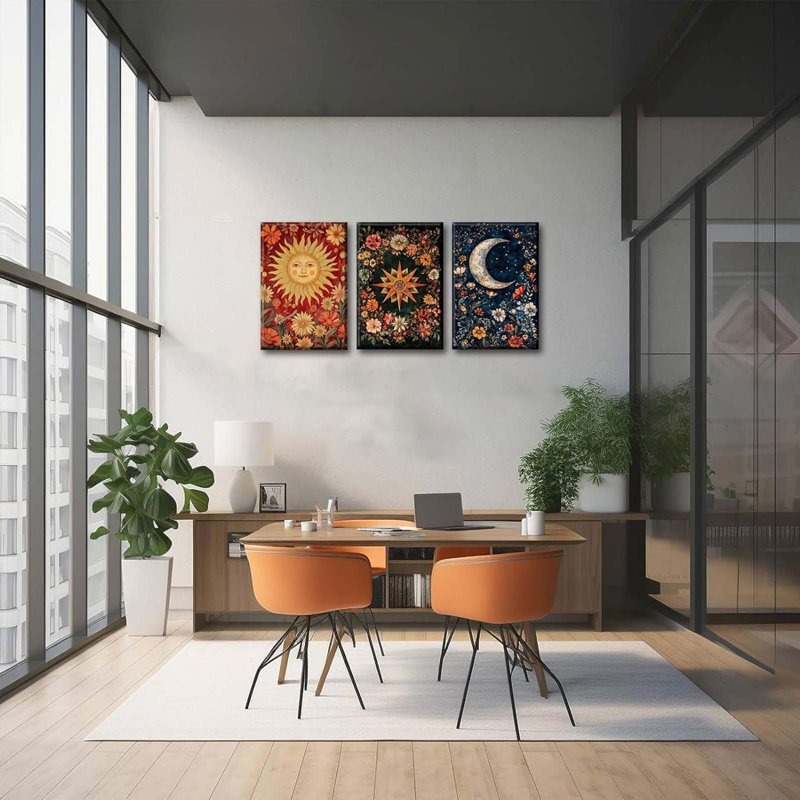 3 Piece Wrapped Canvas Print, 40 cm H x 30 cm W