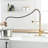Hands Automatic Smart Faucet - Touchless With Modern Pull Down In Brushed Gold For Convenient Kitchen Use Stainless Steel 2-Inch Sensing Distance &
