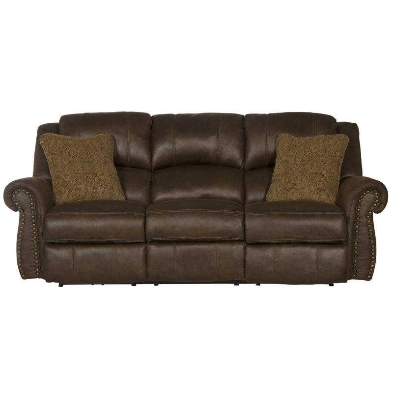 Huling Upholstered 90'' Reclining Sofa, Power