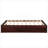 Twin Size Solid Wood Platform Storage Bed With Three Built-In Drawers For Kid And Teen Bedroom Use
