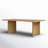 Curry Oak Solid Wood Dining Table