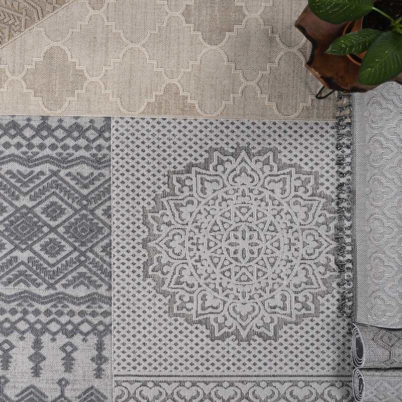 Tapis 6 x 9 avec motif crème / treillis -, teinture, non-perte de poils et animaux de compagnie - choix multiples à faire, entretien facile, options de conception à hauteur de poils moyenne,