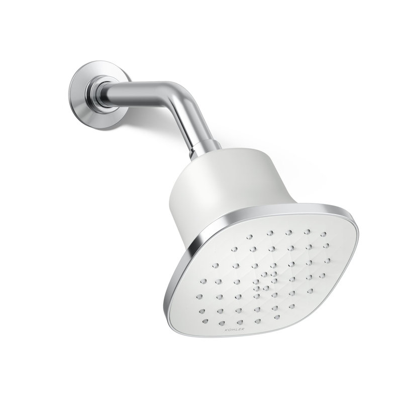 Cinq Square Single-Function Filtered Showerhead, 1.75 Gpm, Polished Chrome