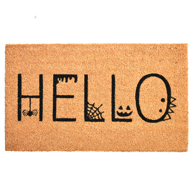 Tapis d'entrée Spooky Hello, L 24 po x L 36 po