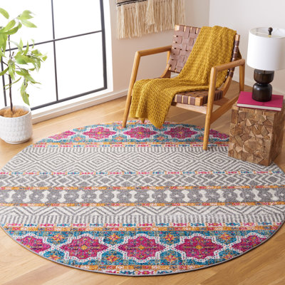 Felty 614 Area Rug In Grey / Ivory