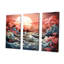 Paysage de tempête océan japonais II - ensemble de décorations murales tempêtes-107765318-107765315