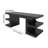 Modern Black Writing Desk Office Desk With 1 Drawer & 4 Open Shelves (64.2")