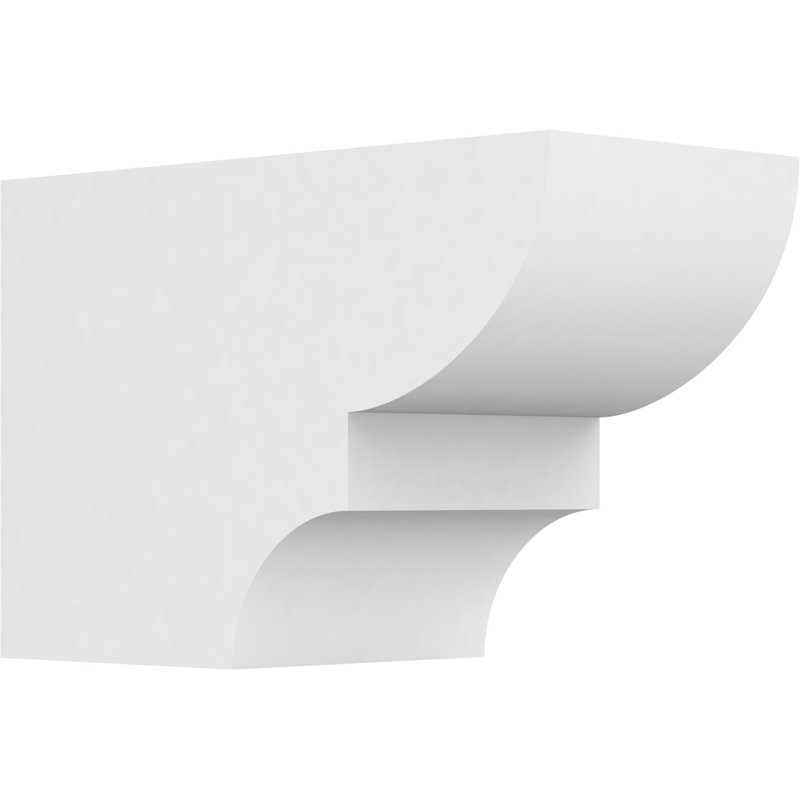 Queue de chevron standard en PVC de qualité architecturale Ridgewood, H 8 po x L 6 po x P 12 po