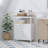 Modern Storage Cabinet With Double Doors, Free-Standing Bathroom Cabinet With Adjustable Shelf And Natural Wood Top, Multi-Purpose Organizer For Kitchen