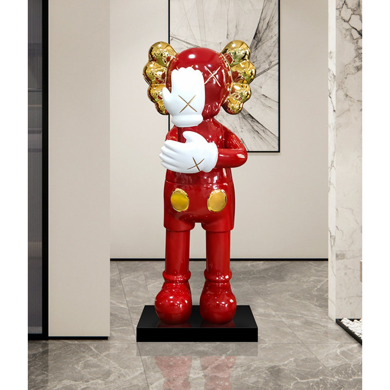 Statue moderne moderne KAWS, Red