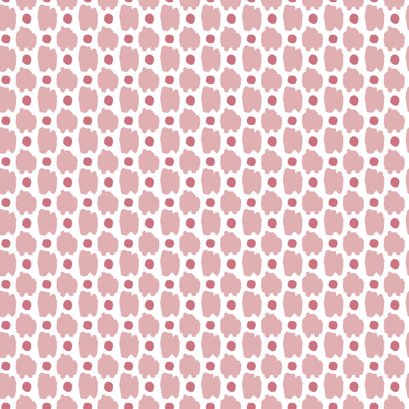 Spots Animal Print Wallpaper Roll, Rosa