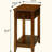 Walnut Side Table with Base-1924635858
