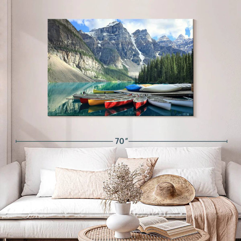 Mehar Moraine Lake Canoes, H 32 po x l 48 po