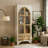 Benevento 70.9"H Rectangular 3-Tier Bookcase With Glass Doors And Drawers-1442734307