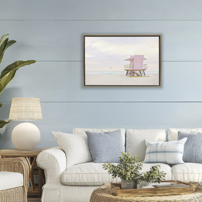 Cadre flottant Pink Paradise Beach, design par Seven Trees Design