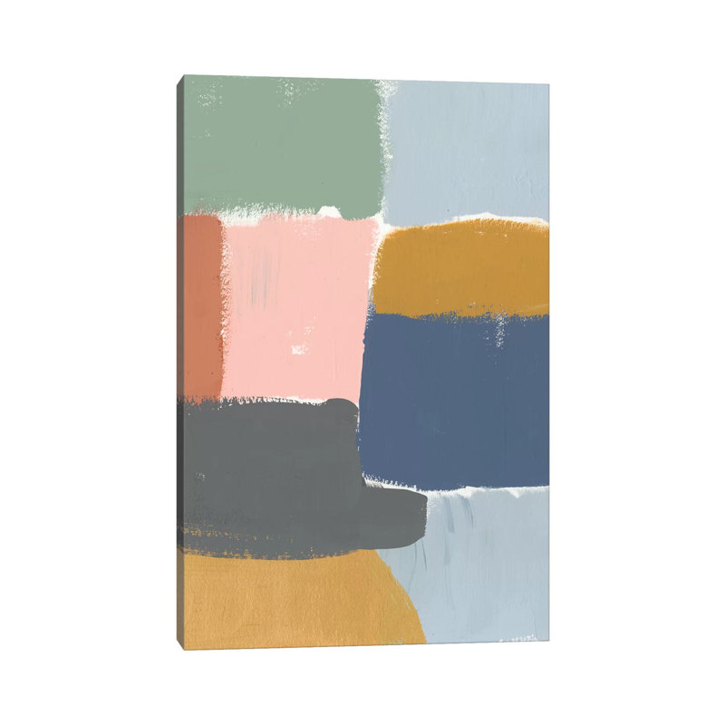 Muted Colour Block I by Jennifer Goldberger - Wrapped Canvas Print, 66.04cm H x 45.72cm W x 1.905cm D