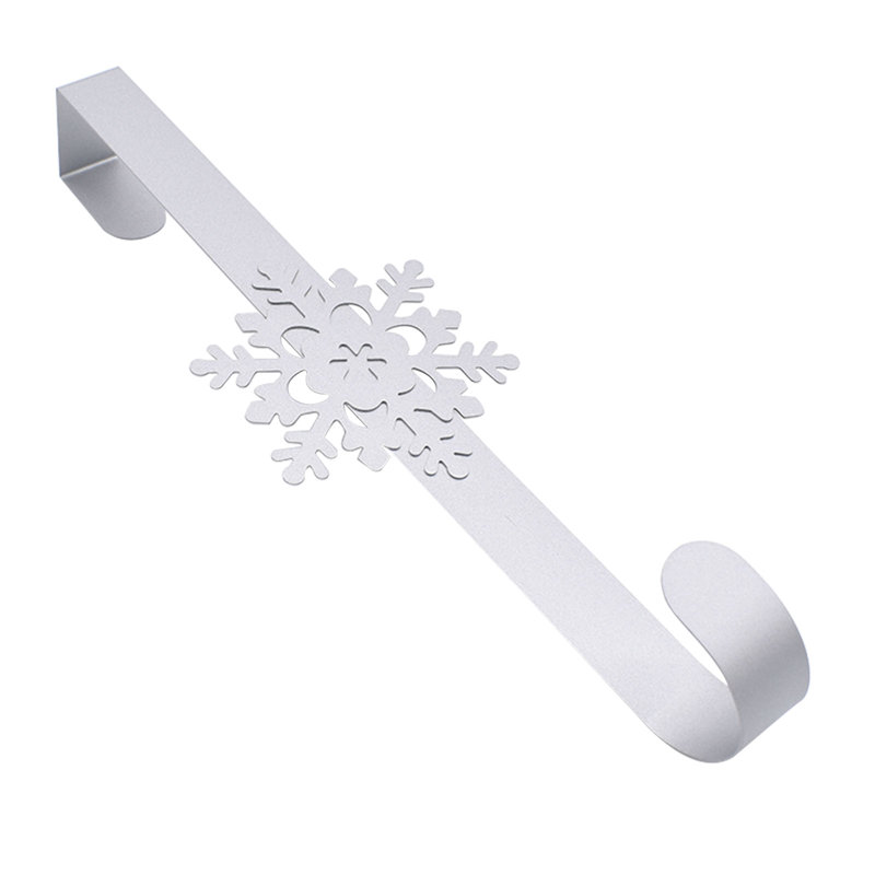 TRIXES Snowflake Wreath Hook – Christmas Decoration Accessory – Festive Essentials - Hanger, White