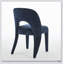 Chaises de salle à manger en chenille bleu foncé avec dossier creux, ensemble de 2 pour cuisines et restaurants modernes-1239627271
