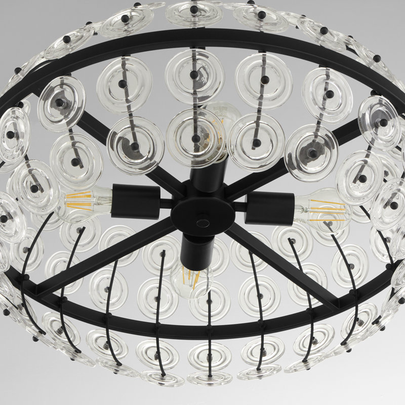 Selena 4 - Light Chandelier, Matte Black