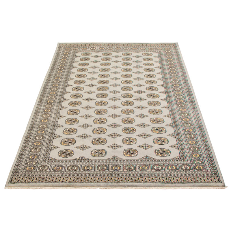 Tapis gris 6 pi 0 po x 9 pi 1 po Finha Peshawar Bokhara