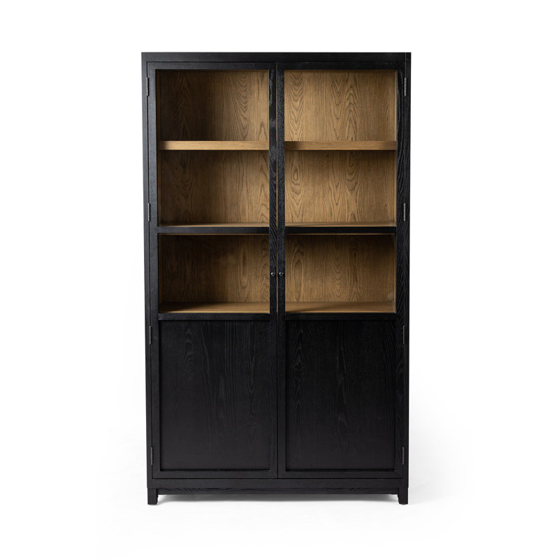 Millie China Cabinet, Drifted Matte Black