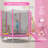 7FT Kids Trampoline with Safety Enclosure Net, Slide & Ladder - Heavy-Duty Hexagonal Outdoor Trampoline, 220lb Capacity, UV-Resistant Jump Mat, Easy Assembly, Pink