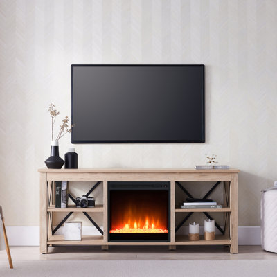 Meuble télé avec foyer électrique pour téléviseur de 65 po ou moins Sawyer