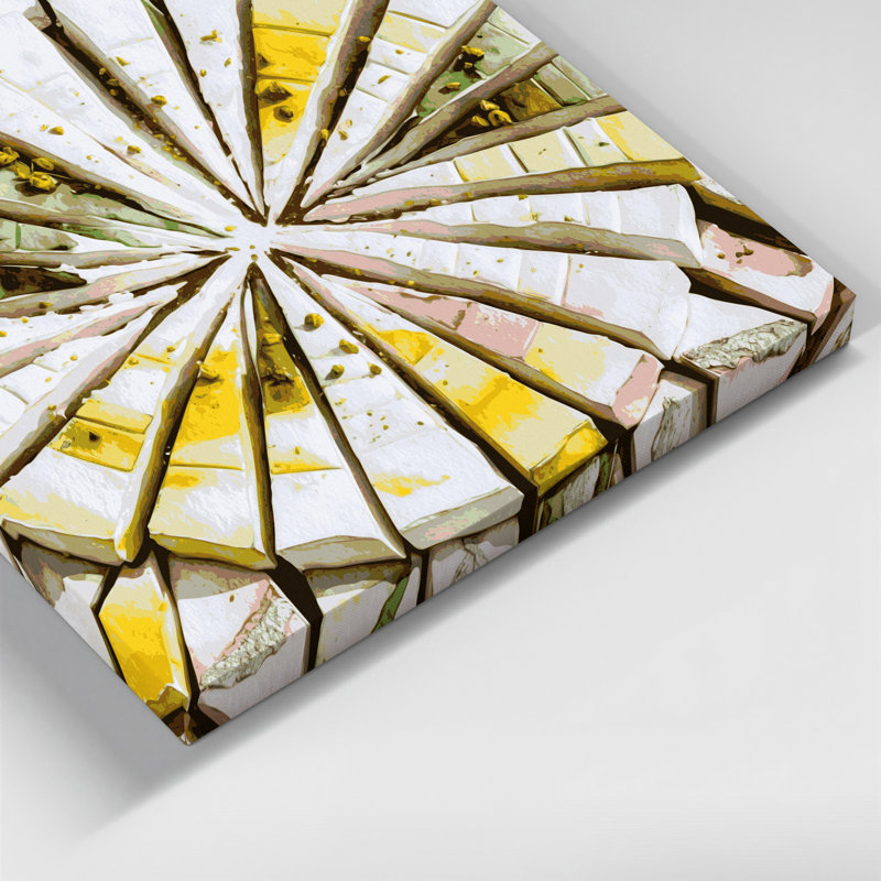 Art mural sur toile Desserts Barfi Gray, H 11 po x l 14 po