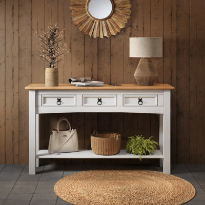 Gerstner 122 cm W Solid Wood Top Console Table