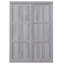 Gris, lit double, lit, se transforme en armoire pratique, lattes de pin, support, assemblage facile