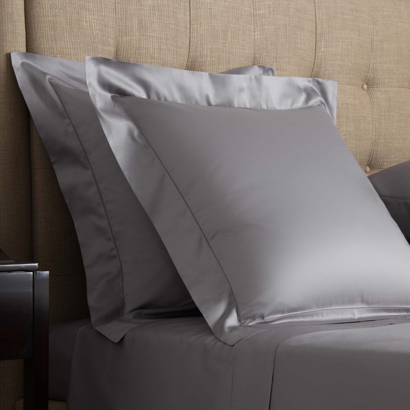Single Ajour Pillow Sham, White, Euro