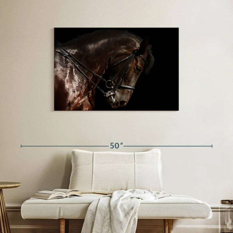 Brampt Bridled Horse, 26" H x 39" W