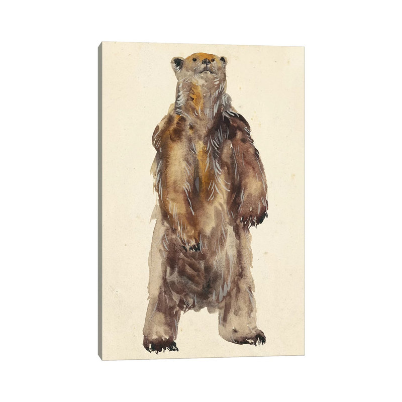 Brown Bear Stare I 1 Piece Wrapped Canvas Painting, 30.48cm H x 20.32cm W x 1.91cm D