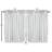 Geometric Pointed 55'' W Kitchen Curtain in