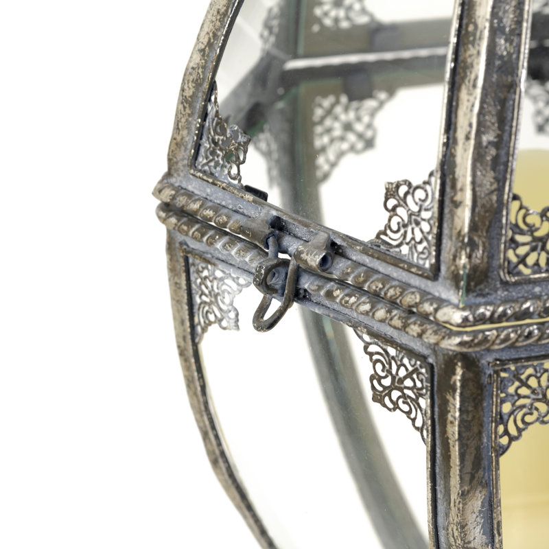Lampe fantaisie en fer, Argent