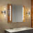 Modern Bathroom Sconce Wall Lighting - Nickel Vanity Light Fixture With Cut-Glass Design, Vertical And Horizontal Mount, 2-Light Indoor Wall Light For Hallway And Living Room (E12 Bulbs Not Included)