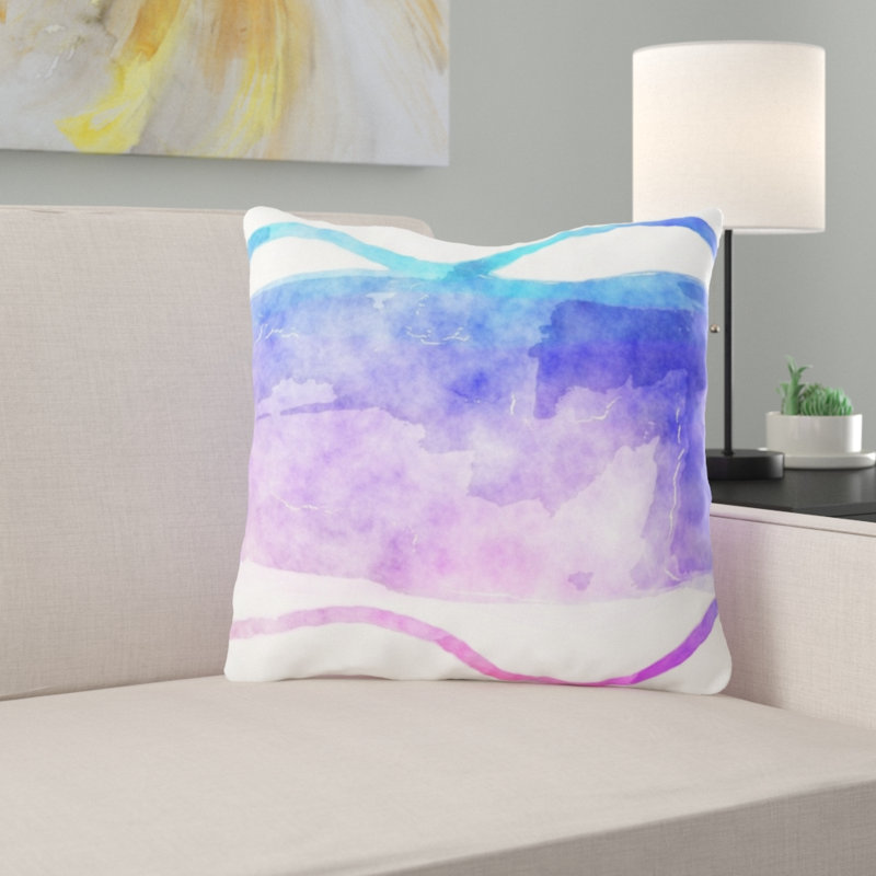 Reversible Throw Pillow, Microsuede, Indoor